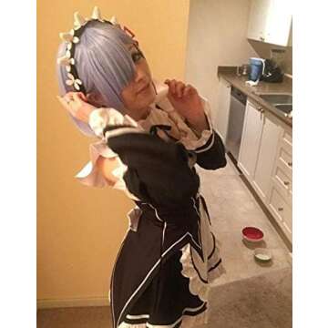 COSPLAZA Cosplay Wigs Fashion Short Blue Anime Hair Fancy Female Party Wig