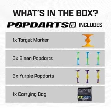 PopDarts PRO Pack - Suction Cup Dart Game for All Ages