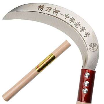 KEYI Steel Grass Sickle for Ultimate Gardening Efficiency