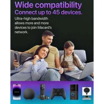 WLM Mucard Fastest WiFi Extender/Booster | Latest Release Up to 74% Faster | Broader Coverage Than Ever WiFi Signal Booster for Home | Internet Booster WiFi Repeater, w/Ethernet, Made for USA