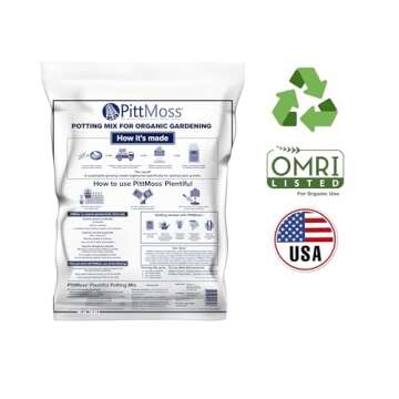PittMoss Plentiful Eco-Friendly, Organic, Peat-Free Potting Mix, 10 Quarts - for Gardens, Houseplant...