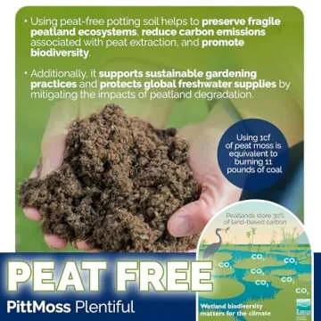 PittMoss Plentiful Eco-Friendly Organic Potting Mix 10 Quarts