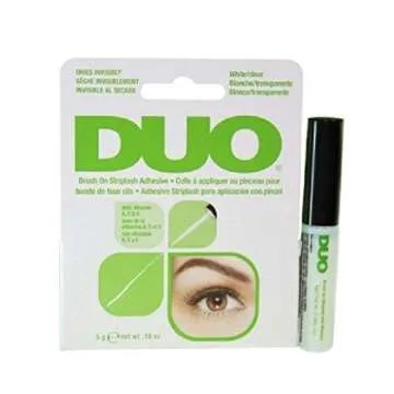 Duo Brush-On Striplash Adhesive White/Clear 0.18 Ounce (5.3ml) (3 Pack)