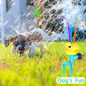 VIPAMZ Cute Animal Water Sprinkler for Kids Outdoor Play - Fun Toddler Outdoor Toys, Backyard Sprinkler for Kids-Splashing Water Toys for Toddlers 1-3 with Wiggle Tubes - Kids Water Play for All Ages