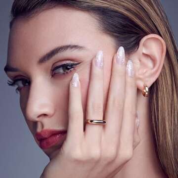 KISS Salon X-tend Press-On Nails, Almond Design, Light Pink