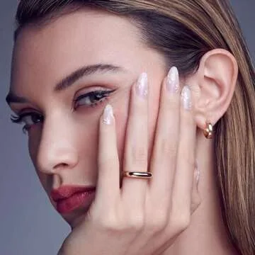 KISS Salon X-tend Press-On Nails, Almond Design, Light Pink