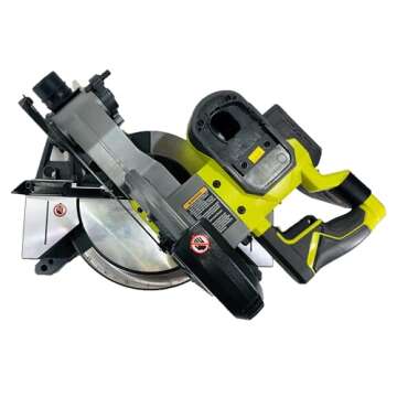 RYOBI 18-Volt ONE+ Cordless 7-1/4 in. Compound Miter Saw (Tool Only) with Blade (Renewed)
