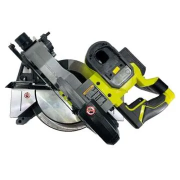 RYOBI 18-Volt ONE+ Cordless 7-1/4 in. Compound Miter Saw (Tool Only) with Blade (Renewed)