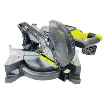RYOBI 18-Volt ONE+ Cordless 7-1/4 in. Compound Miter Saw (Tool Only) with Blade (Renewed)