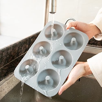 Aichoof Silicone Donut Mold Set of 2 - Non-Stick & Easy Clean