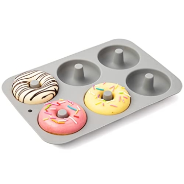 Aichoof Silicone Donut Mold Set of 2 - Non-Stick & Easy Clean