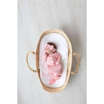 Stroller Society Knotted Gown Baby Newborn, Newborn Girl Clothes, Newborn Sleepers, Baby Gowns, Comi...