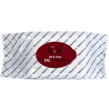 SofiesSecret XXL Pet Bath Wipes for Dogs & Cats, 100% Natural Ingredients