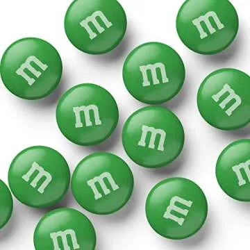 M&M’S Green Milk Chocolate Candy, 2lbs of M&M'S Resealable Pack for Candy Bars, Christmas, St. Pat...