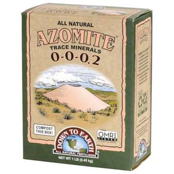 Down to Earth Organic White Azomite Powder for Improving Plant Growth 0-0-0.2, 1 lb