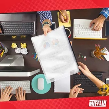 Mifflin 18pcs Waterproof Mesh Zipper Pouches for Organization