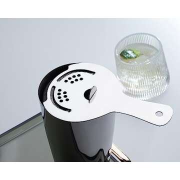 derrison Hawthorne Strainer, Stainless Steel Cocktail Strainer with High Density Spring for Professi...