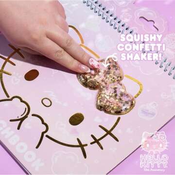 Hello Kitty 50th Anniversary Sketchbook by STMT, Includes Kawaii Hello Kitty Notebook With 20 Colori...