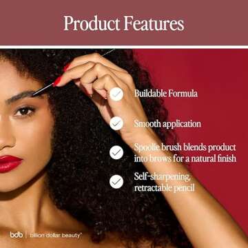 Billion Dollar Brows Brows On Point Micro Brow Pencil - Taupe