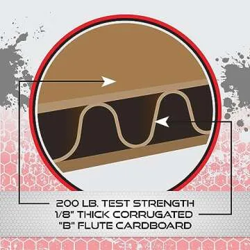 Official IDPA Cardboard Shooting Targets, Competition Torso Target, Silhouette Shooting Target, Rifles, Handguns, & Shotguns, Made in The USA