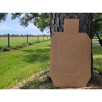 Official IDPA Cardboard Shooting Targets, Competition Torso Target, Silhouette Shooting Target, Rifles, Handguns, & Shotguns, Made in The USA