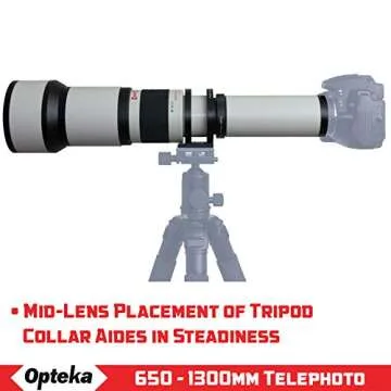 Opteka 650-1300mm Telephoto Zoom Lens for Nikon Cameras
