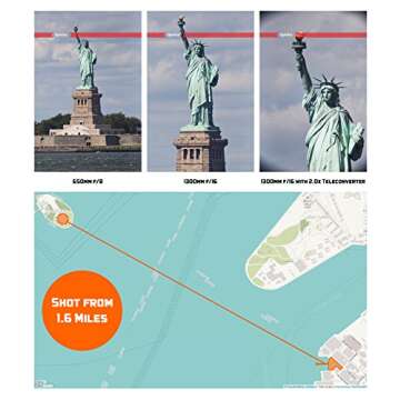 Opteka 650-1300mm Telephoto Zoom Lens for Nikon Cameras