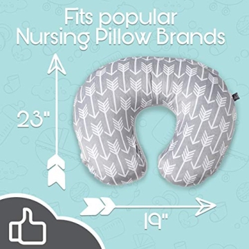Kids N' Such Minky Nursing Pillow Cover for Comfortable Feeding