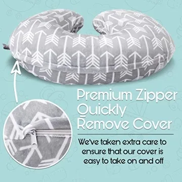 Kids N' Such Minky Nursing Pillow Cover for Comfortable Feeding