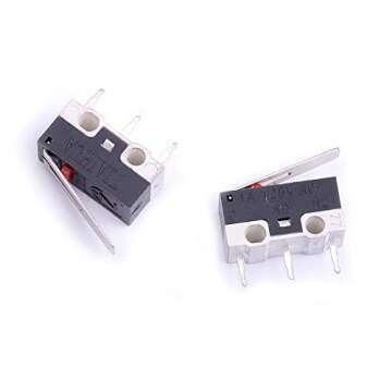 Cylewet 25Pcs AC 1A 125V 3Pin SPDT Limit Micro Switch Long Hinge Lever for Arduino (Pack of 25) CYT1...