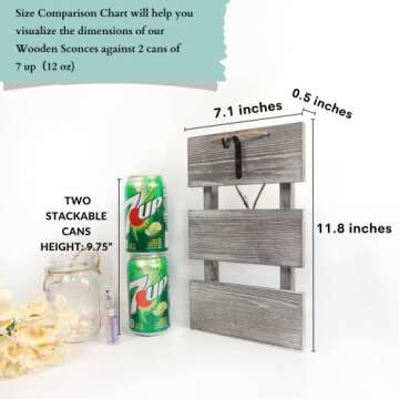 Besuerte Farmhouse Sconces Wall Decor Set Of 2, Dining Room Art Wall Decor, Home Decor,living Room, ...