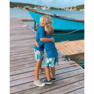 maamgic Boys Swim Trunks with Compression Liner - Quick Dry & Stylish Beach Shorts