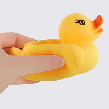 Rubber Duck Family Bath Toy Set - Fun Squeaky Squirters for Kids