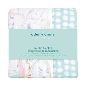 aden + anais Essentials Dream Blanket, Muslin Baby Blankets for Girls & Boys, Ideal Lightweight Newb...