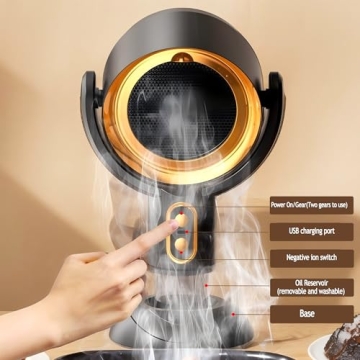 PuffHide Indoor Air Purifier: Portable Fan for Cooking and Barbecues
