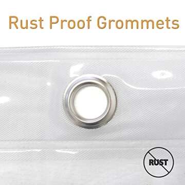 Durable Sweet Home Collection Shower Curtain 72x72