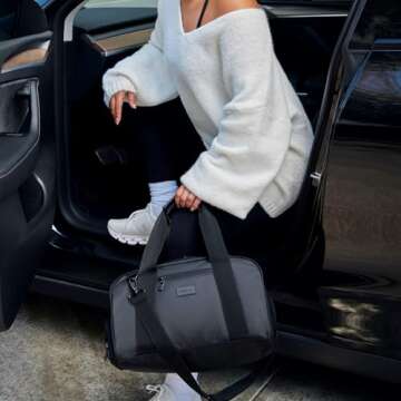 Vooray 23L Burner Gym Duffel Bag – Travel Tote for Women and Men, Sports Gym Bag with Shoe Compart...