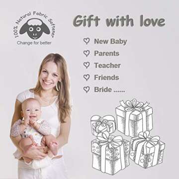 Budieggs Wool Dryer Balls Dark Grey XL 6-Pack, 100% New Zealand Organic Fabric Softener for 1000+ Loads, Baby Safe & Hypoallergenic, Reduce Wrinkles & Shorten Drying Time Naturally (6pcs Grey-XL)