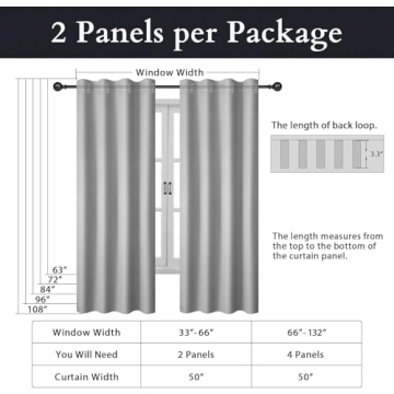 INOVADAY Thick Linen Curtains for Living Room Bedroom