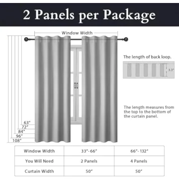 INOVADAY Thick Linen Curtains for Living Room Bedroom
