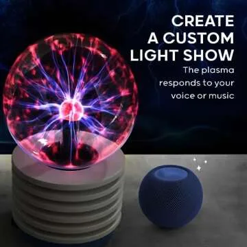 Interactive Plasma Globe Lamp - Touch & Sound Sensitive