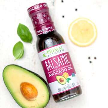 Primal Kitchen Italian Dressing, Balsamic Vinaigrette, and Greek Dressing & Marinade, Made with Avocado Oil, 8 Fluid Ounces, Variety Pack of 3