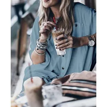 Stylish Women’s Silky Swimsuit Cover Up Midi Dress