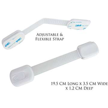 Secure Home by Jessa Leona Child Proof Safety Cabinet Locks - 6-Pack