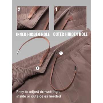 CRZ YOGA Men's Linerless Workout Shorts - 5'' Lightweight Quick Dry for Running Sports Athletic Gym with Pockets Brown Rock Small