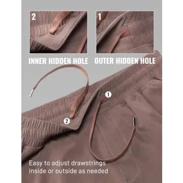 CRZ YOGA Men's Linerless Workout Shorts - 5'' Lightweight Quick Dry for Running Sports Athletic Gym with Pockets Brown Rock Small