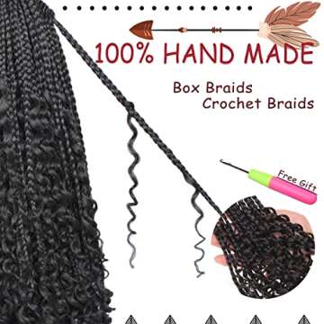 Beverlee 14 Inch Boho Box Braids - Lightweight Crochet Hair