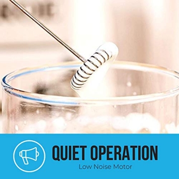 Durable Milk Frother - Electric Handheld Whisk for All Drinks