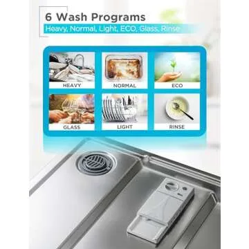 BLACK+DECKER 24" Built-In Dishwasher with 12 Place Settings
