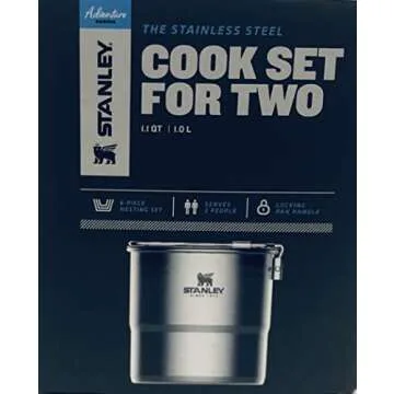 Stanley Cook Set for Two - Compact Stainless Steel Cooking Set
